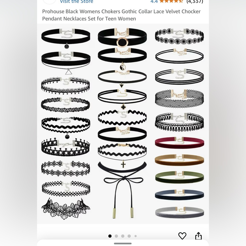 Chokers, Set of 27 different chokers, NWT